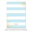Load image into Gallery viewer, "Krissy" Blue Stripe Baptism Invitation