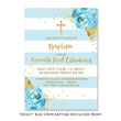 Load image into Gallery viewer, "Krissy" Blue Stripe Baptism Invitation