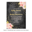 Load image into Gallery viewer, "Krissy" Chalkboard Baby Shower Invitation
