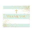 Load image into Gallery viewer, "Krissy" Mint Stripe Religious Thank You Card