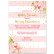 Load image into Gallery viewer, "Krissy" Blush Stripe Baby Shower Invitation