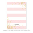 Load image into Gallery viewer, "Krissy" Blush Stripe Baby Shower Invitation