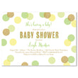 Load image into Gallery viewer, "Leigh" Lime, Yellow + Gold Glitter Dots Baby Shower Invitation