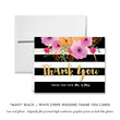 Load image into Gallery viewer, "Mady" Black + White Stripe Wedding Invitation