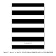 Load image into Gallery viewer, "Mady" Black + White Stripe Graduation Party Invitation