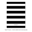 Load image into Gallery viewer, "Mady" Black + White Stripe Wedding Invitation