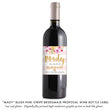Load image into Gallery viewer, "Mady" Blush Pink Stripe Bridesmaid Proposal Wine Labels