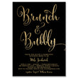 Load image into Gallery viewer, "Mila" Black + Gold Glitter Brunch & Bubbly Bridal Shower Invitation