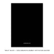 Load image into Gallery viewer, "Mila" Black + Gold Glitter Brunch & Bubbly Bridal Shower Invitation