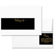 Load image into Gallery viewer, "Mila" Black + Gold Envelope Wrap Address Labels
