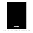 Load image into Gallery viewer, "Mila" Black + Silver Glitter Baby Shower Invitation