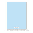 Load image into Gallery viewer, "Mila" Blue + Gold Glitter Baby Shower Invitation