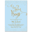 Load image into Gallery viewer, "Mila" Blue + Gold Twins Baby Shower Invitation