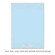 Load image into Gallery viewer, "Mila" Blue + Gold Glitter Baby Shower Invitation