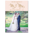 Load image into Gallery viewer, Blush Pink Newlywed Photo Card | Mila