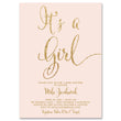 Load image into Gallery viewer, "Mila" Blush + Gold Glitter Baby Shower Invitation