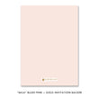 Load image into Gallery viewer, Blush pink + gold glitter "Mila" boho chic glam rehearsal dinner invitation backer | digibuddha.com