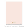 Load image into Gallery viewer, Blush pink + gold glitter "Mila" Save the date backer | digibuddha.com