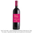Load image into Gallery viewer, "Mila" Hot Pink + Gold Bridesmaid Proposal Wine Labels
