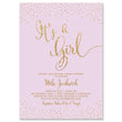 Load image into Gallery viewer, "Mila" Lilac + Gold Glitter Baby Shower Invitation