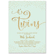 Load image into Gallery viewer, "Mila" Twins Gender Neutral Baby Shower Invitation