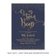 Load image into Gallery viewer, "Mila" Navy + Gold Twins Baby Shower Invitation