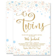 Load image into Gallery viewer, "Mila" Twins Boy + Girl Gender Neutral Baby Shower Invitation
