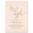 Load image into Gallery viewer, "Mila" Blush + Gold Glitter Baby Shower Invitation