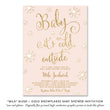 Load image into Gallery viewer, Baby It's Cold Outside Winter Baby Shower Invitation