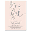 Load image into Gallery viewer, "Mila" Blush + Silver Glitter Baby Shower Invitation