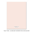 Load image into Gallery viewer, "Mila" Blush + Silver Glitter Baby Shower Invitation