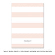 Load image into Gallery viewer, "Mila" Blush Stripe + Gold Glitter Baby Shower Invitation