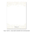 Load image into Gallery viewer, "Mila" White + Gold Glitter Baby Shower Invitation