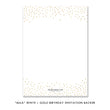 Load image into Gallery viewer, "Mila" White + Gold Glitter Kids Birthday Invitation