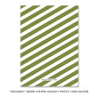 Load image into Gallery viewer, Green Striped Holiday Card