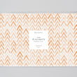 Load image into Gallery viewer, Orange Watercolor Chevron Print Paper Placemats by Digibuddha