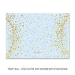 Load image into Gallery viewer, "Remy" Blue + Gold Glitter Baby Shower Invitation