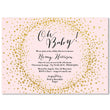 Load image into Gallery viewer, "Remy" Blush + Gold Glitter Baby Shower Invitation