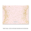 Load image into Gallery viewer, "Remy" Blush + Gold Glitter Baby Shower Invitation