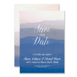 Load image into Gallery viewer, Boho Chic blue ombre watercolor "Shavon" save the dates | digibuddha.com