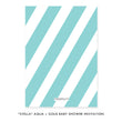 Load image into Gallery viewer, "Stella" Aqua + Gold Glitter Baby Shower Invitation