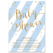 Load image into Gallery viewer, "Stella" Blue + Gold Glitter Baby Shower Invitation