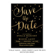 Load image into Gallery viewer, "Stella" Black + Gold Glitter Confetti Save The Date Card