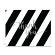 Load image into Gallery viewer, "Stella" Black + White Silver Glitter Bridal Thank You Card