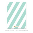 Load image into Gallery viewer, Blue mint + gold glitter "Stella" baby shower invitation backer | digibuddha.com