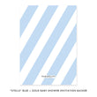 Load image into Gallery viewer, "Stella" Blue + Gold Glitter Baby Shower Invitation