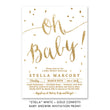 Load image into Gallery viewer, “Stella” White + Gold Confetti Baby Shower Invitation