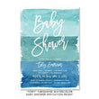 Load image into Gallery viewer, "Tory" Turquoise Watercolor Baby Shower Invitation
