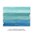 Load image into Gallery viewer, "Tory" Turquoise Watercolor Graduation Announcement