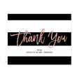 Load image into Gallery viewer, "Tory" Blush Glitter Bridal Shower Thank You Card